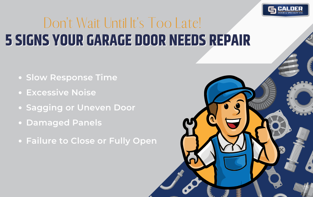 5 signs your garage door needs repair